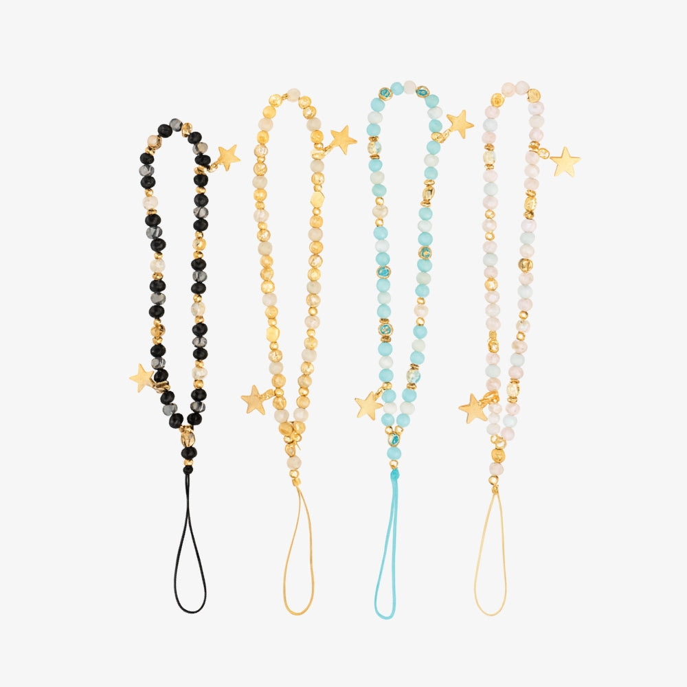 Beaded Star Lanyard Strap