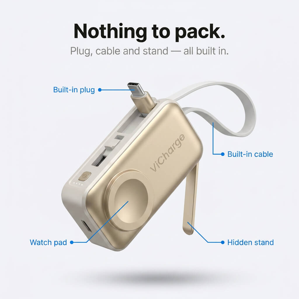ViPower Trio - 3-in-1 Pocket Power Bank